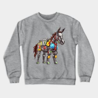 Robot Donkey Crewneck Sweatshirt